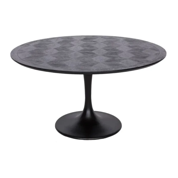 Masa dining neagra Ø140cm Blax - imagine 3
