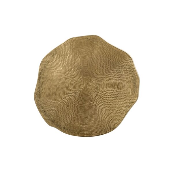 Masa de cafea aurie/neagra din fier si aluminiu 55cm Sassy - imagine 3