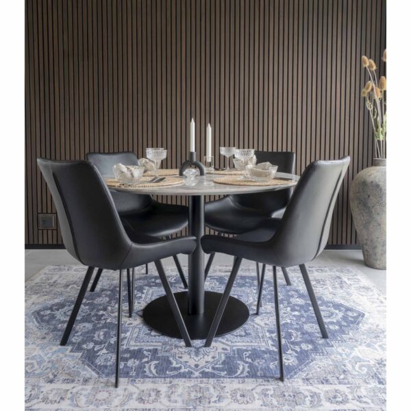 Masa dining rotunda cu baza negra Ø110 Bolzano - imagine 4