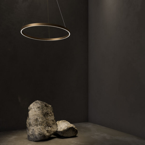 Lustră aurie Led Rim - imagine 2
