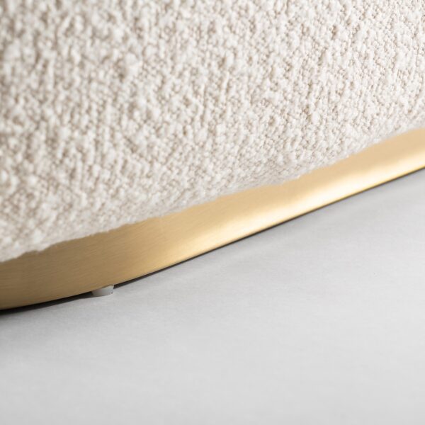 Canapea crem din boucle Scorze - imagine 8