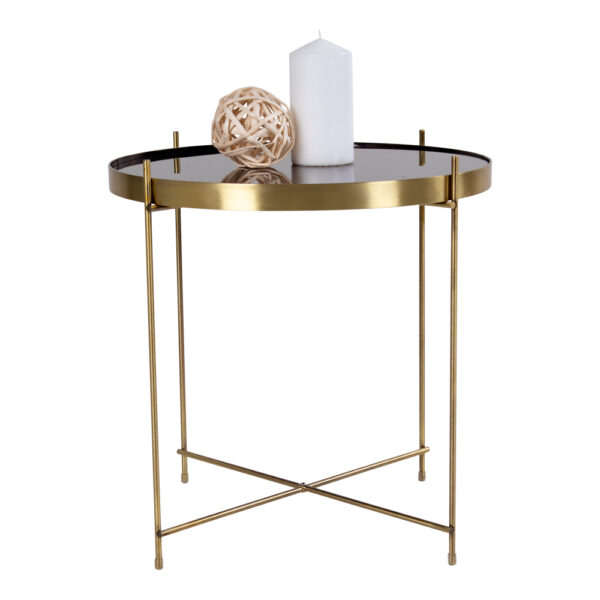 Masa de cafea Veneția aurie diametru 48 cm - imagine 5
