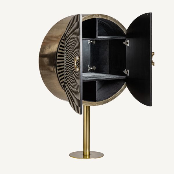 Dulap cu model geometric din MDF și fier Gatsby - imagine 2