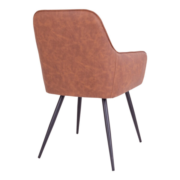 Scaun dining maro din piele ecologică Harbo - imagine 5
