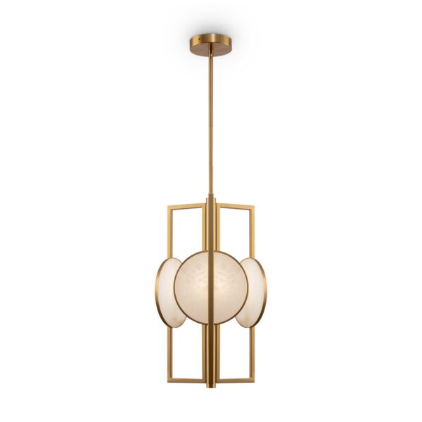 Lustra aurie din metal Marmo Single