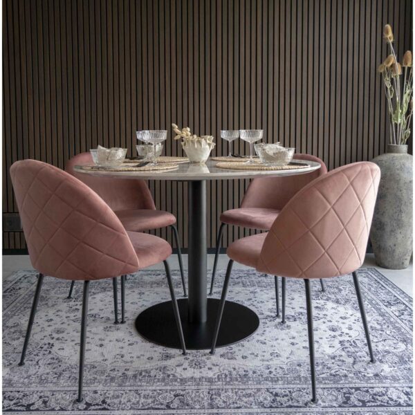 Masa dining rotunda cu baza negra Ø110 Bolzano - imagine 2