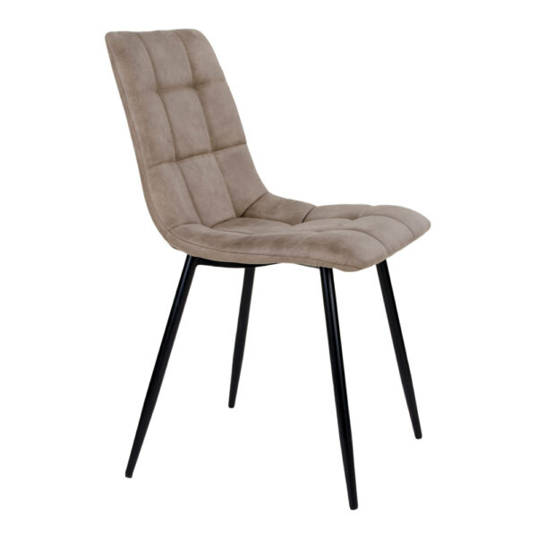 Set 2 scaune dining bej din catifea Middlefart - imagine 4