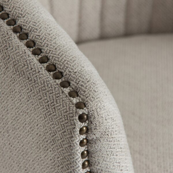 Fotoliu gri din lemn si textil Neive - imagine 6