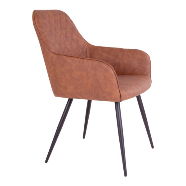 Scaun dining maro din piele ecologică Harbo - imagine 4