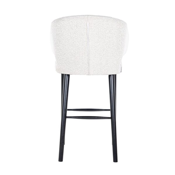 Scaun de bar boucle alb H106cm Indigo - imagine 5