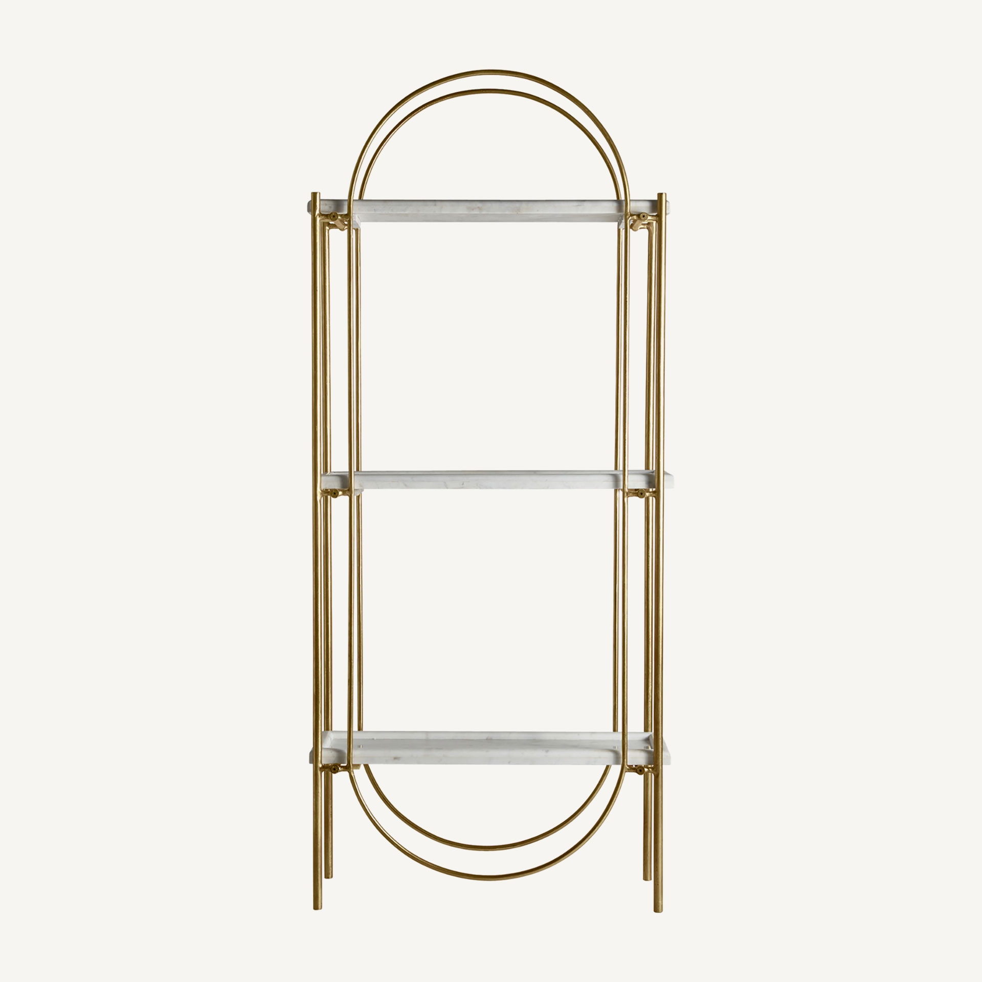 Raft auriu din marmura si metal 181cm Dieuze - imagine 2