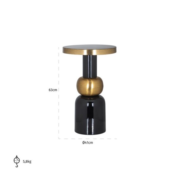 Masa de cafea neagra din fier 41Ø Mose - imagine 2