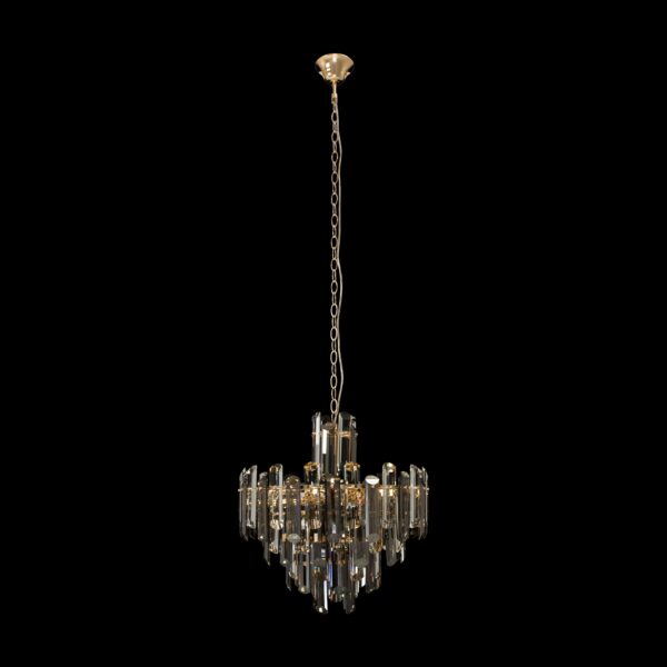Lustra aurie din metal cu 6 becuri Flare - imagine 5