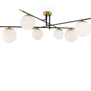 Plafonieră aurie neagră Nostalgia 06G