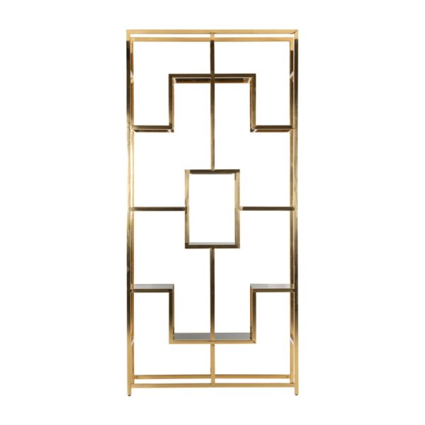 Dulap auriu din inox si sticla 230cm Magnus - imagine 2