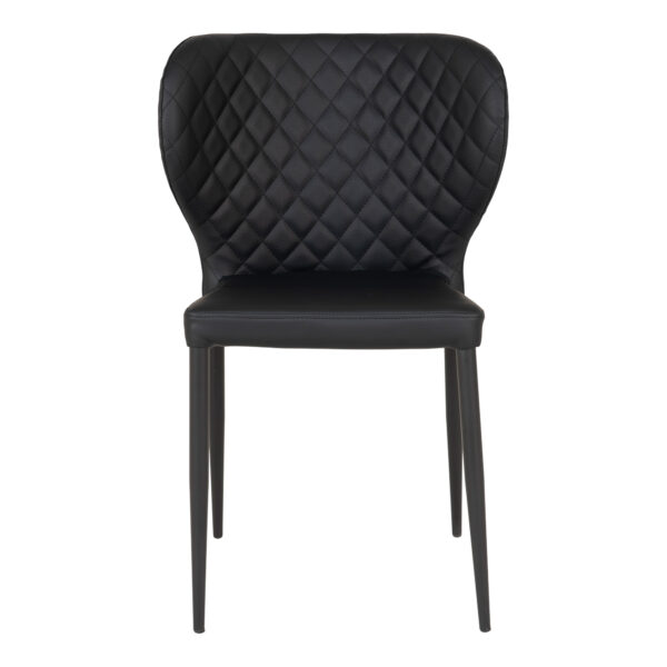Scaun dining din piele ecologica negru Pisa - imagine 4