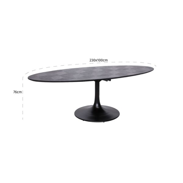 Masa dining ovala 230x100cm Blax - imagine 6