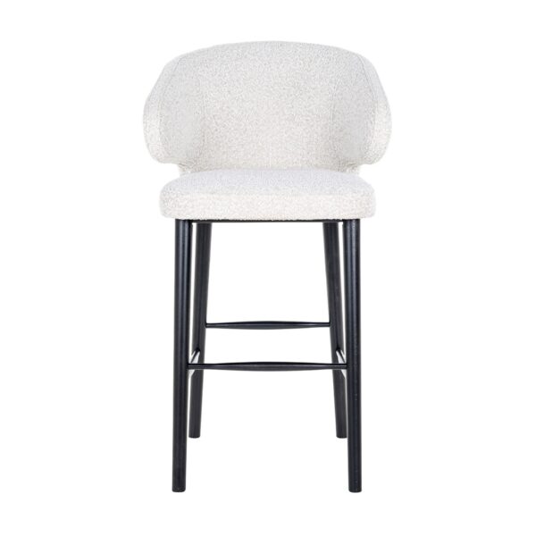 Scaun de bar boucle alb H106cm Indigo - imagine 3