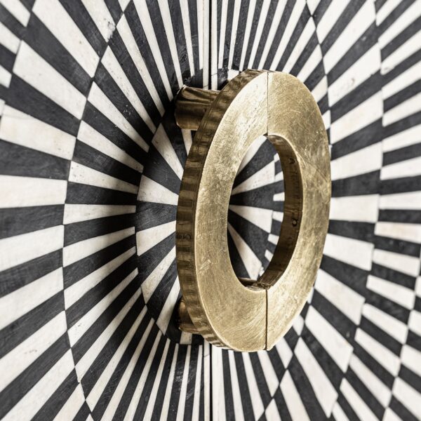 Dulap cu model geometric din MDF și fier Gatsby - imagine 4
