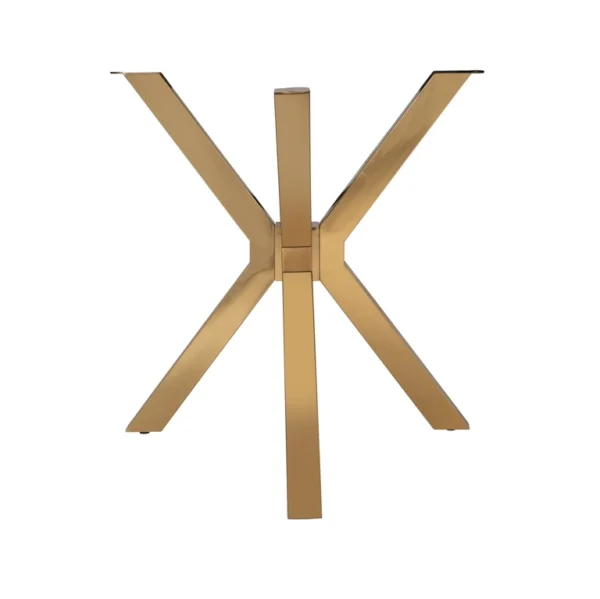 Masa dining maro/aurie din marmura si metal 200 cm Athos - imagine 3