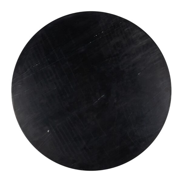 Masa de cafea neagra aurie Ø90 cm Ironville - imagine 6