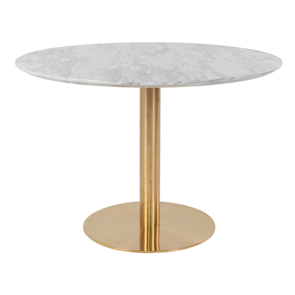 Masa dining rotunda cu baza aurie Ø110 Bolzano