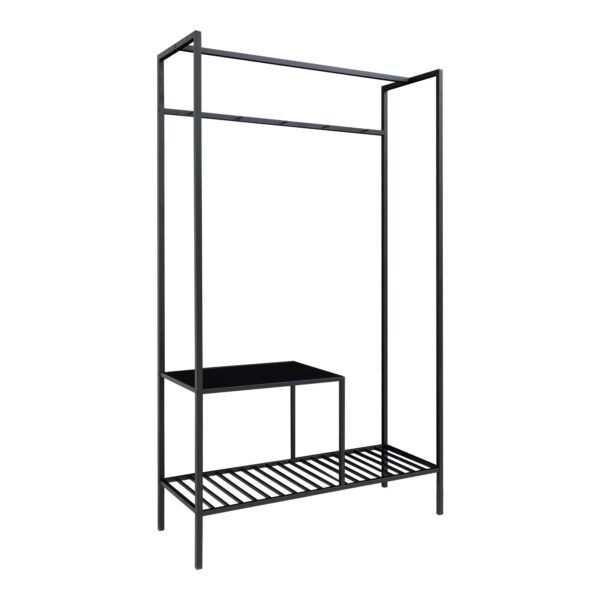 Cuier negru din fier 170 cm Vita - imagine 2
