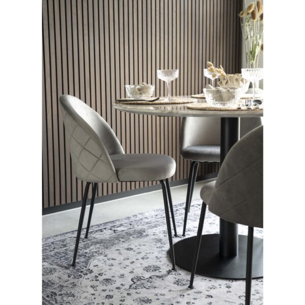Masa dining rotunda cu baza negra Ø110 Bolzano - imagine 3