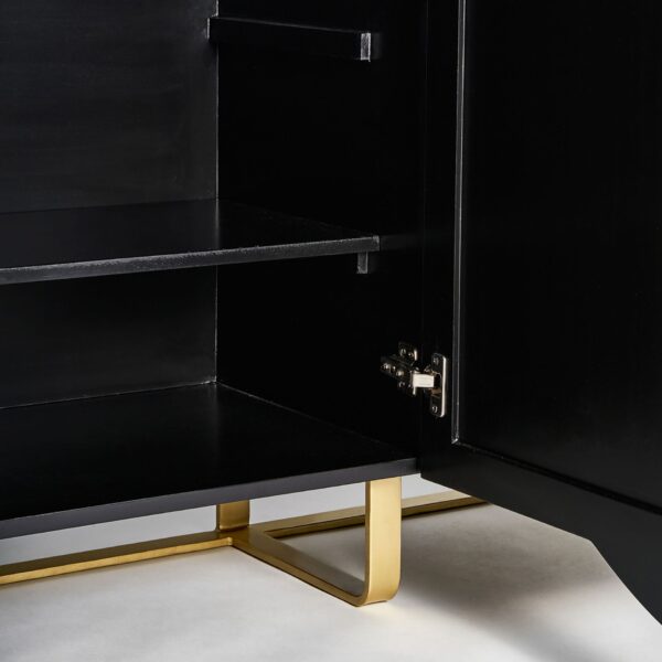 Bufet inferior cu model geometric din MDF și fier Gatsby - imagine 4
