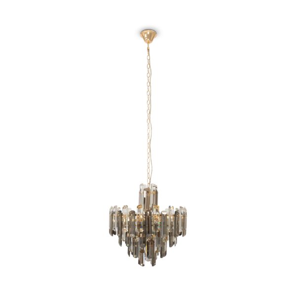 Lustra aurie din metal cu 6 becuri Flare