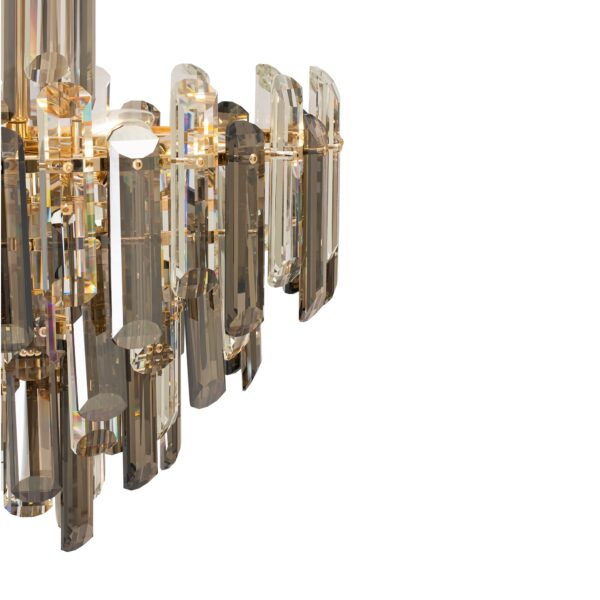 Lustra aurie din metal cu 6 becuri Flare - imagine 6