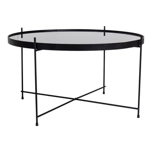 Masa de cafea Venetia neagra diametru 70 cm - imagine 4