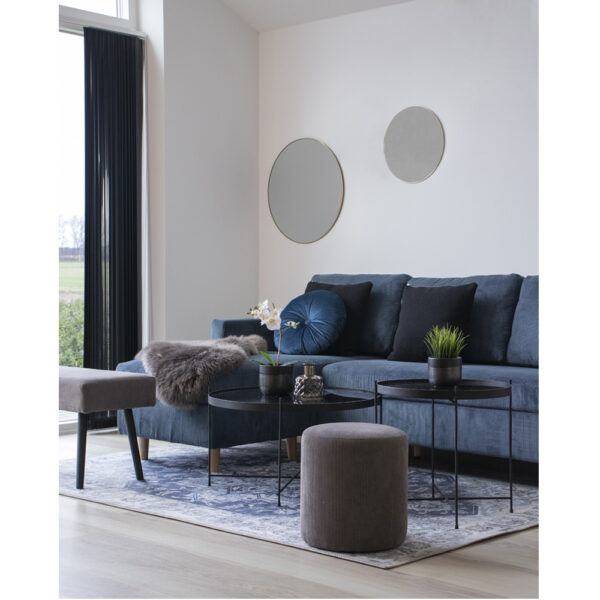 Masa de cafea Venetia neagra diametru 70 cm - imagine 6