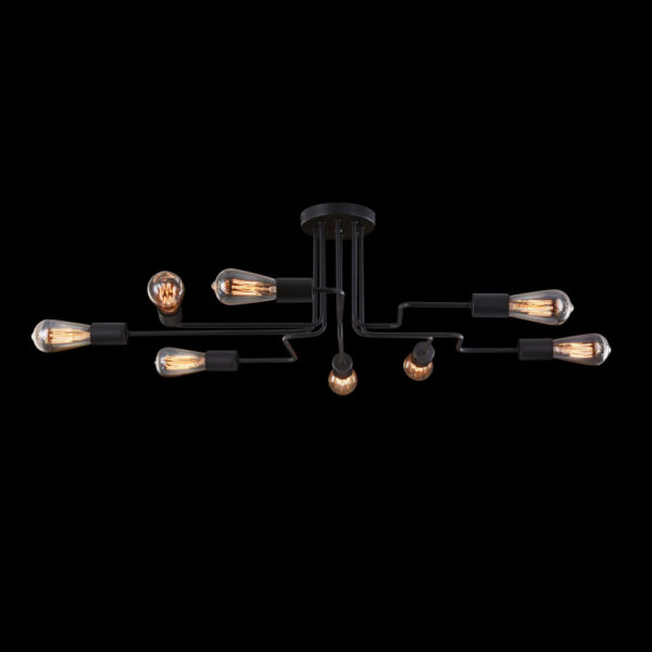 Lustră neagra Gilbert 08B - imagine 2