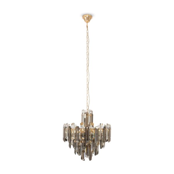 Lustra aurie din metal cu 6 becuri Flare - imagine 3