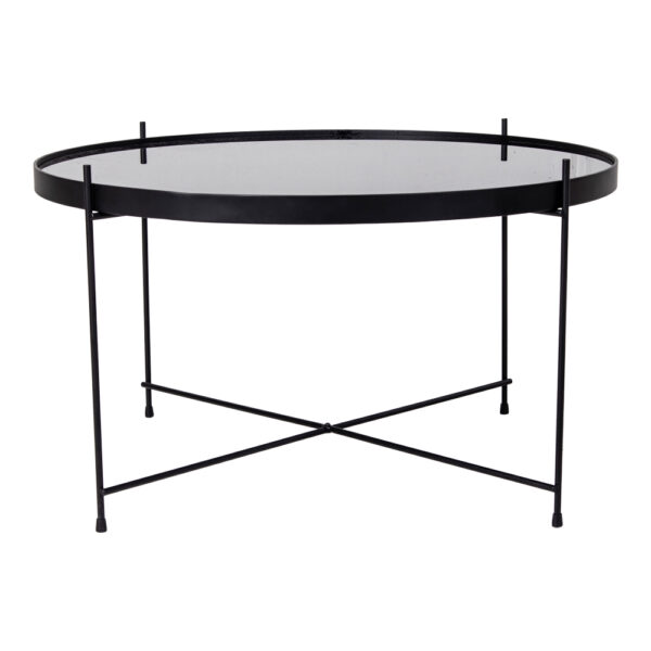 Masa de cafea Venetia neagra diametru 70 cm