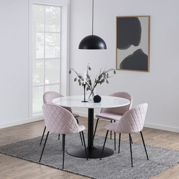 Masa dining rotunda cu baza negra Ø110 Bolzano - imagine 5