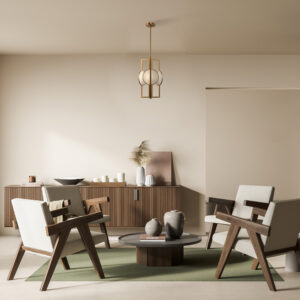 Lustra aurie din metal Marmo Single