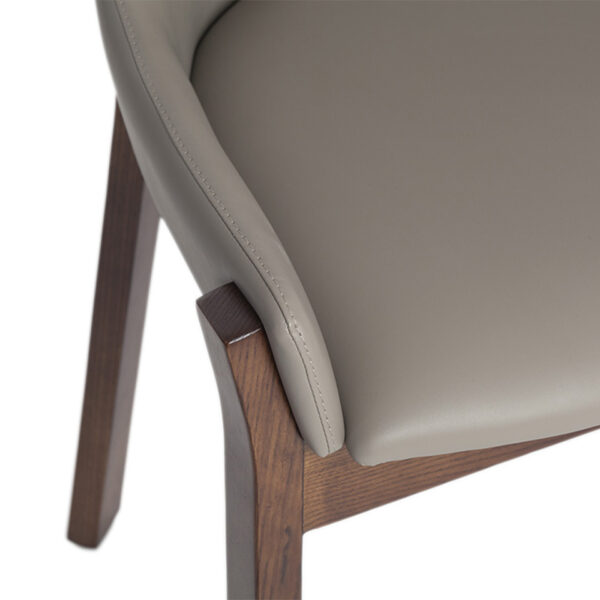 Scaun dining maro din lemn Crystal - imagine 5