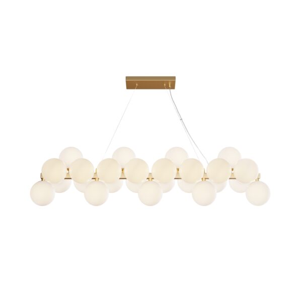Lustră alba/aurie Dallas 25G