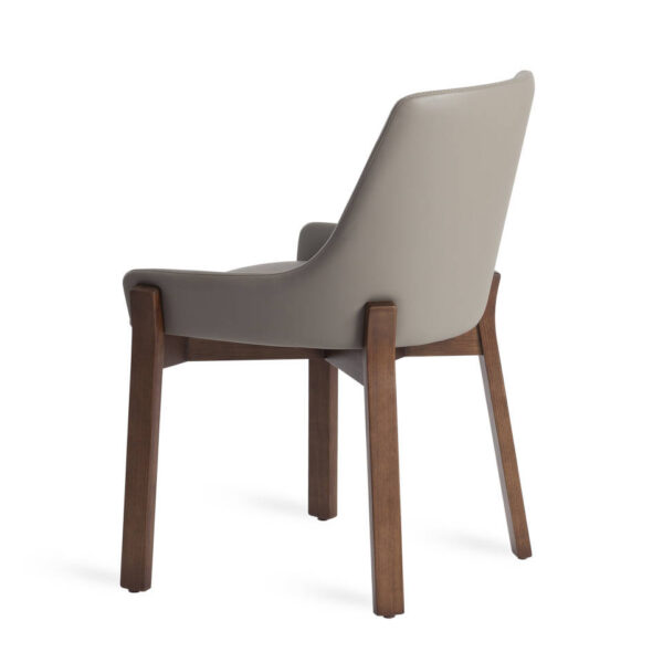 Scaun dining maro din lemn Crystal - imagine 4