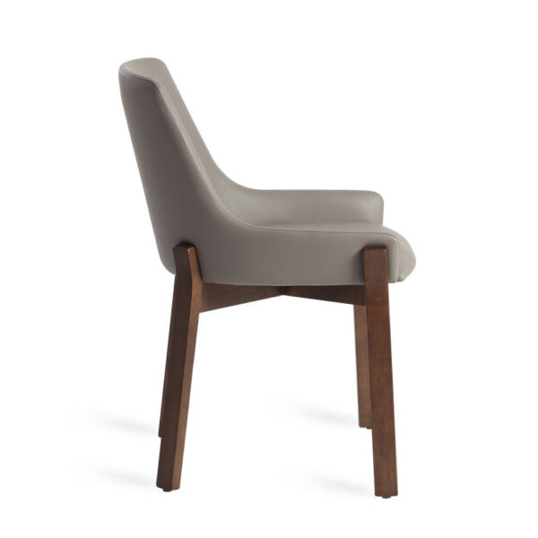 Scaun dining maro din lemn Crystal - imagine 3