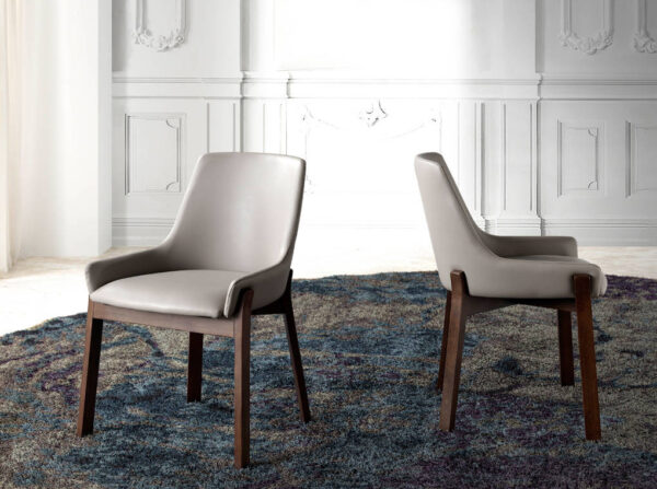 Scaun dining maro din lemn Crystal - imagine 6