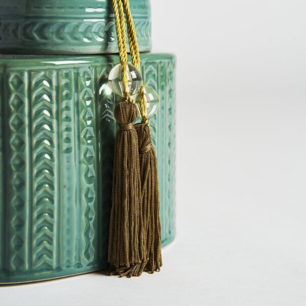 Vas din ceramica verde h25 Nekane - imagine 4