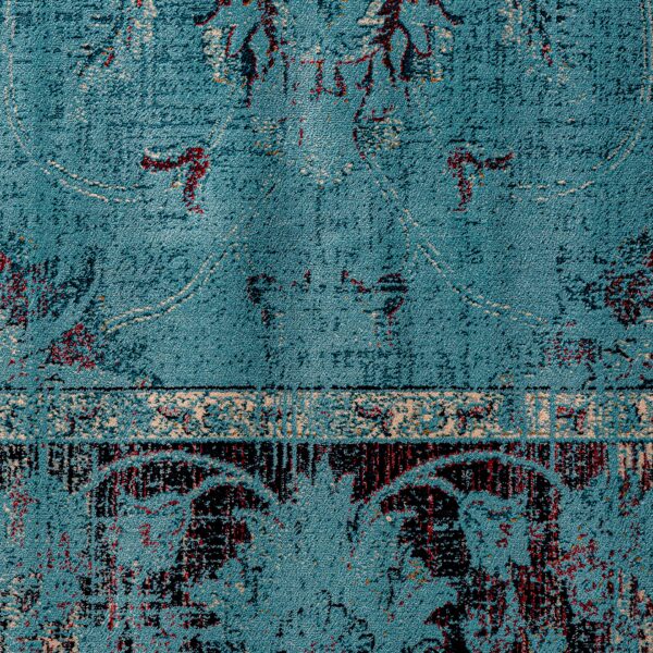 Covor turcoaz din vascoza 230x160 Suyay - imagine 4