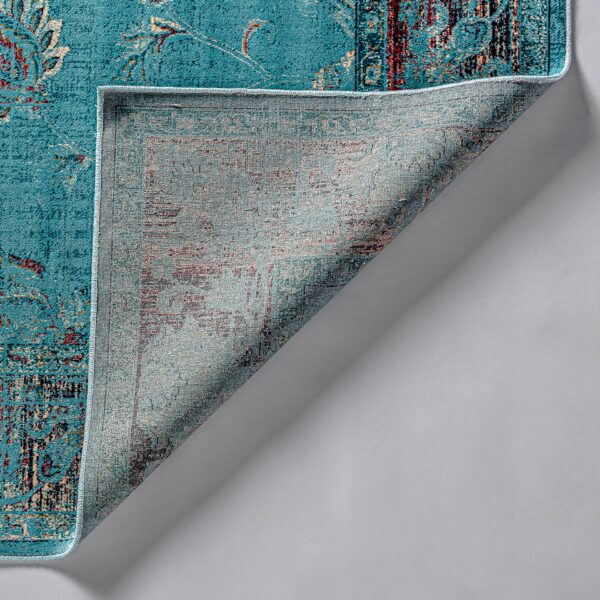 Covor turcoaz din vascoza 230x160 Suyay - imagine 5