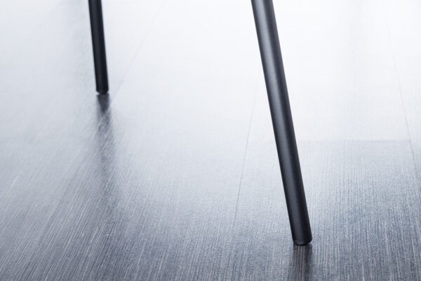 Set 2 scaune dining grej/negru din boucle Scandinavia - imagine 6