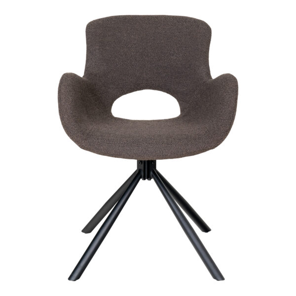 Scaun dining rotativ maro din boucle Sweden