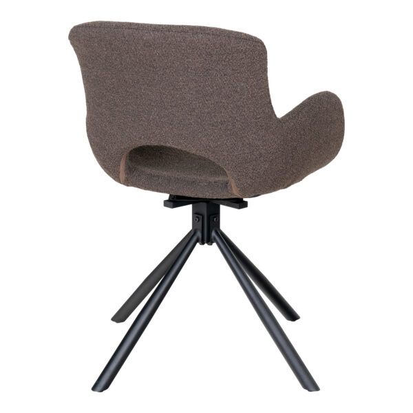 Scaun dining rotativ maro din boucle Sweden - imagine 5