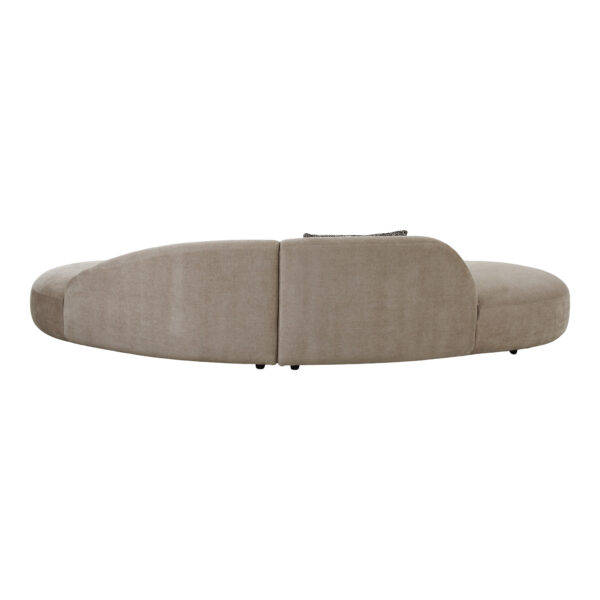 Canapea bej din tesatura chenille Maroc - imagine 5